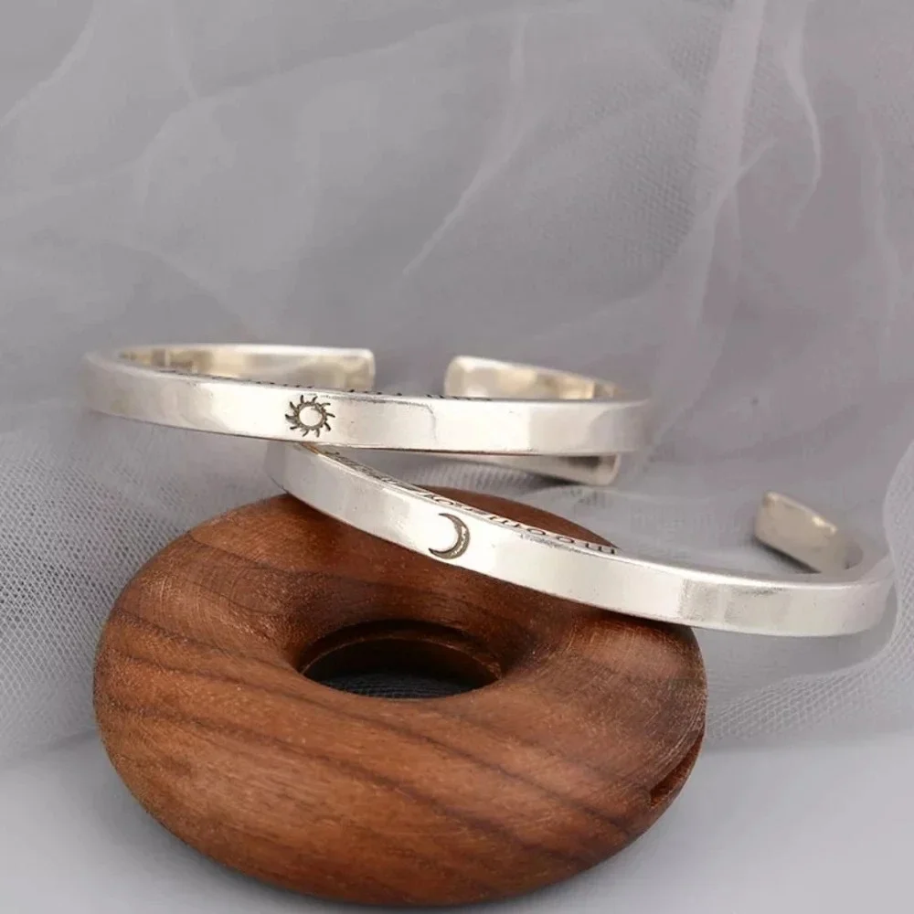 NEW Heavy Star Engraved Cuff Bracelet | 18k Gold‎ Plated